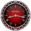 Red Roses Clock Widget Mod