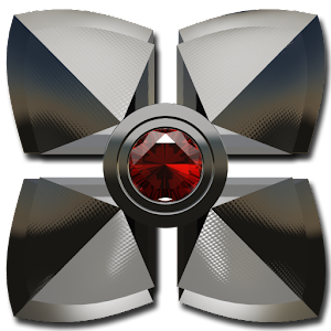 Next Launcher theme Red Diamon Mod