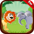 Zoo Animals Sound Kids Games - Name Color Puzzle Mod