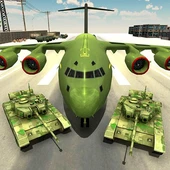 US Army Transport Game - Army Cargo Plane & Tanks