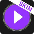 MusiX Material Dark Purple Skin for music player Mod