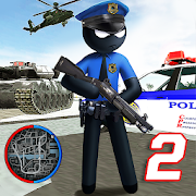US Police Stickman Vegas Rope Hero City Gangster 2 Mod