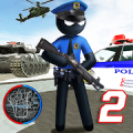 US Police Stickman Vegas Rope Hero City Gangster 2‏ Mod