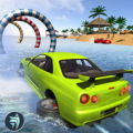 Water Surfer Beach Car Driving APK icon