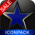 Blue Star HD Icon Pack Mod