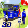 Police tuk tuk auto Rickshaw Driving Game Mod