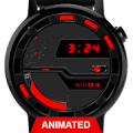 Watch Face: Cyber Black - Wear OS Smartwatch Mod