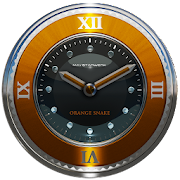 orange snake clock widget Mod
