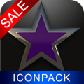 Purple Star HD Icon Pack Mod