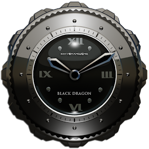 Dragon Clock Widget black Mod