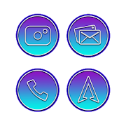 Tango Purple Blue Icons Mod