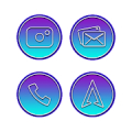 Tango Purple Blue Icons Mod
