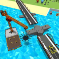 Build River Bridge Sim: River Construction Games Mod