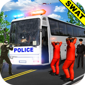 Police Bus Uphill Drive Simulator game icon