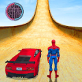 Superhero Car Ramp Stunt Mod