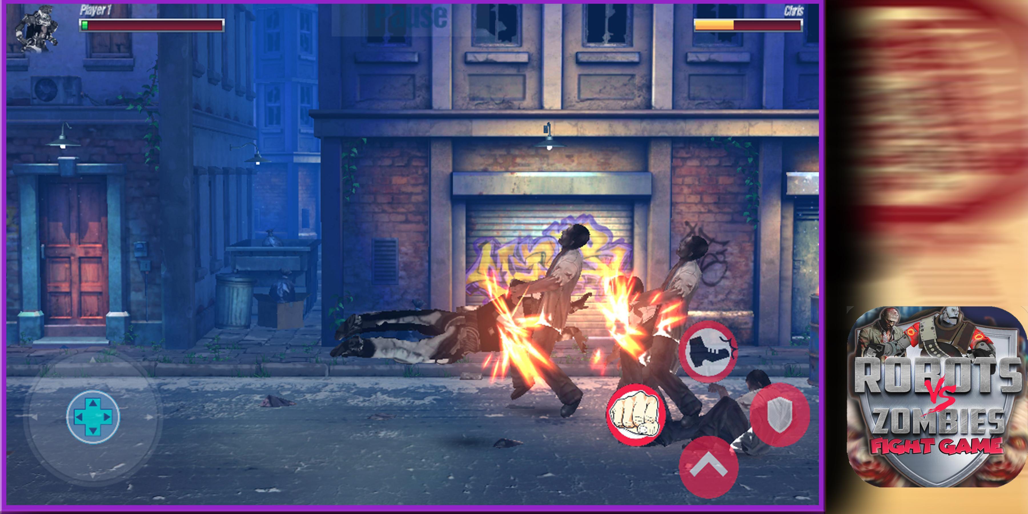Robots Vs Zombies: Fight 1.2 APK + Mod (God Mode) for Android