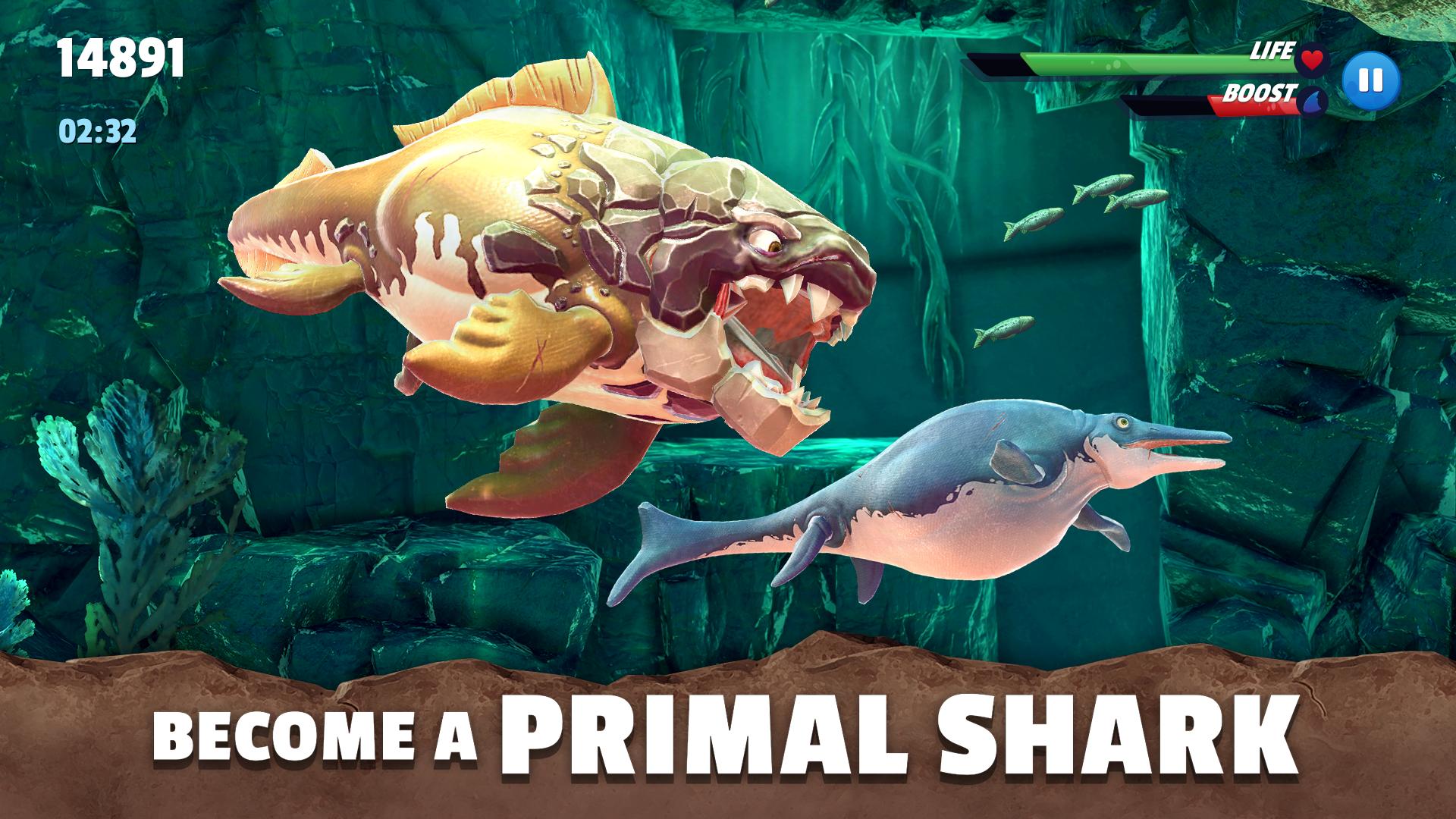 Hungry Shark Primal 0.1.7 APK + Мод (Unlimited money) за Android
