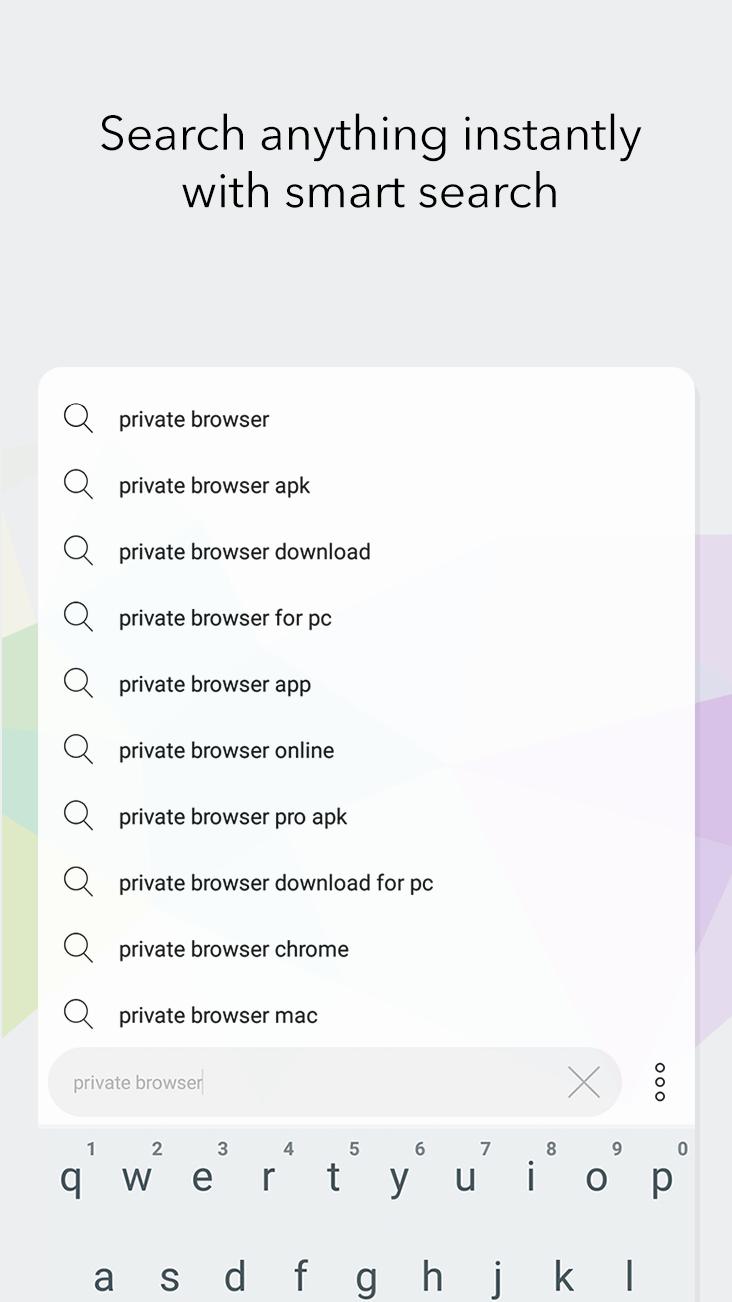 Private Browser - Fast VPN Incognito Browser screenshots